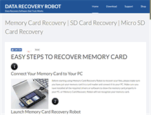 Tablet Screenshot of datarecoveryrobot.com